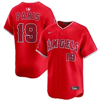 Kyren Paris Men's Nike Red Los Angeles Angels Alternate Limited Custom Jersey