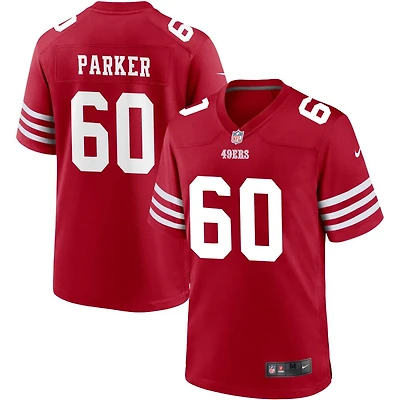 Brandon Parker Men's Nike Scarlet San Francisco 49ers Custom Jersey