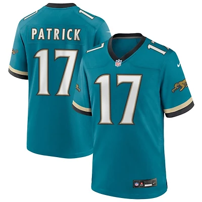 Tim Patrick Men's Nike Teal Jacksonville Jaguars Prowler Throwback Custom Game Jersey