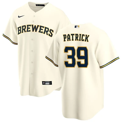 Chad Patrick Men's Nike Cream Milwaukee Brewers Home Replica Custom Jersey