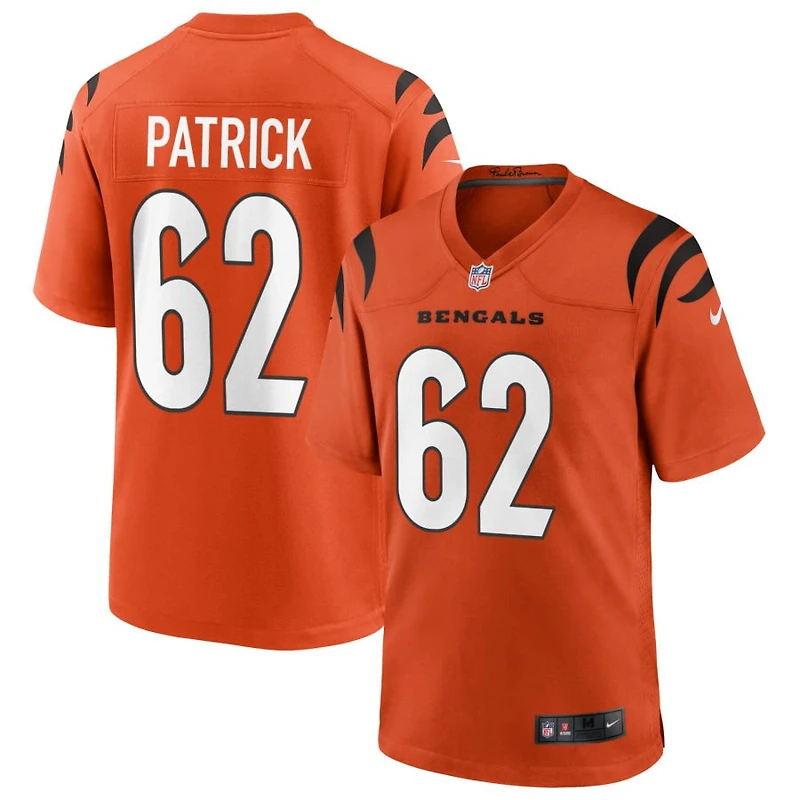 Lucas Patrick Youth Nike Orange Cincinnati Bengals Alternate Game Custom Jersey