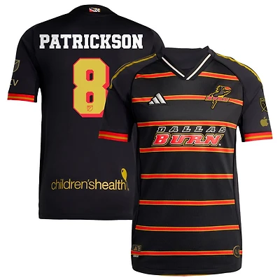 Patrickson Delgado Patrickson Men's adidas Black FC Dallas 2025 Third Authentic Custom Jersey