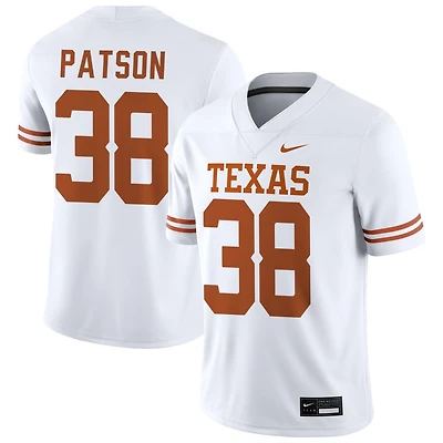 Remy Patson Men's Nike White Texas Longhorns NIL Pick-A-Player Game Jersey