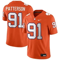 Zaire Patterson Men's Nike Orange Clemson Tigers NIL Pick-A-Player Game Jersey