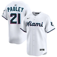 Graham Pauley Youth Nike  White Miami Marlins Home Custom Limited Jersey