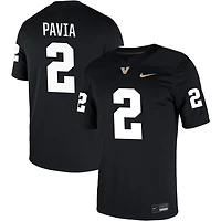 Diego Pavia Men's Nike Black Vanderbilt Commodores NIL Pick-A-Player Game Jersey