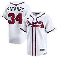 Joel Payamps Men's Nike White Atlanta Braves Home Limited Custom Jersey