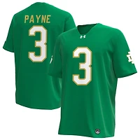 GiBran Payne Men's Under Armour Kelly Green Notre Dame Fighting Irish Alternate NIL Pick-A-Player Replica Football Jersey