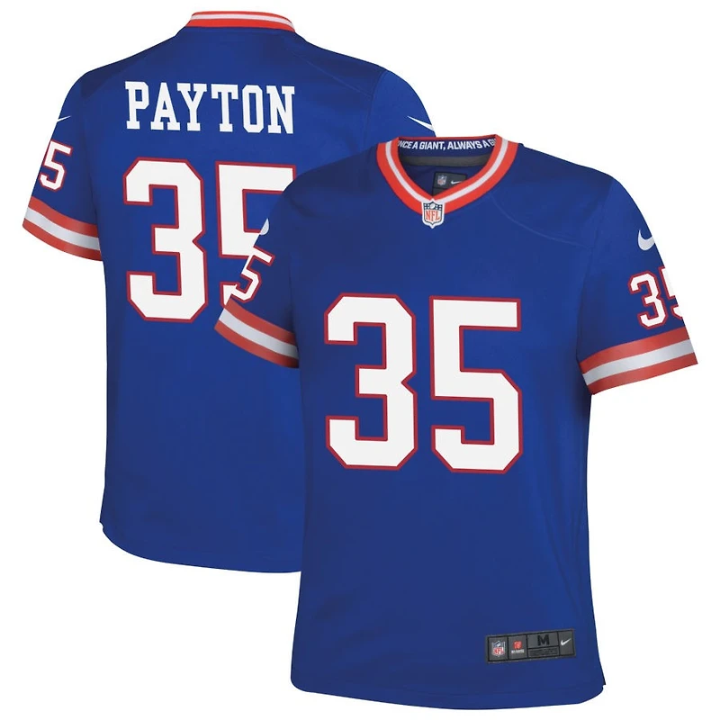 Rico Payton Youth Nike Royal New York Giants Classic Custom Game Jersey