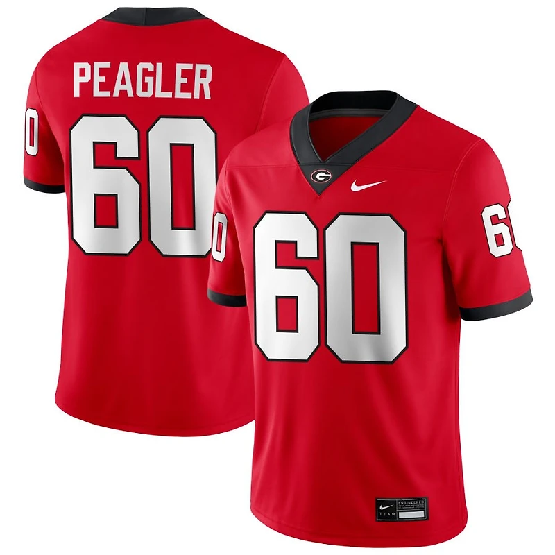 Henry Peagler Men's Nike Red Georgia Bulldogs NIL Pick-A-Player Game Jersey