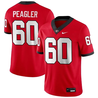 Henry Peagler Men's Nike Red Georgia Bulldogs NIL Pick-A-Player Game Jersey