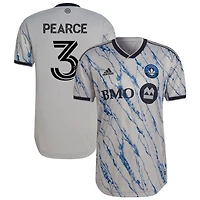 Tom Pearce Men's adidas Gray CF Montreal 2023 Secondary Authentic Custom Jersey