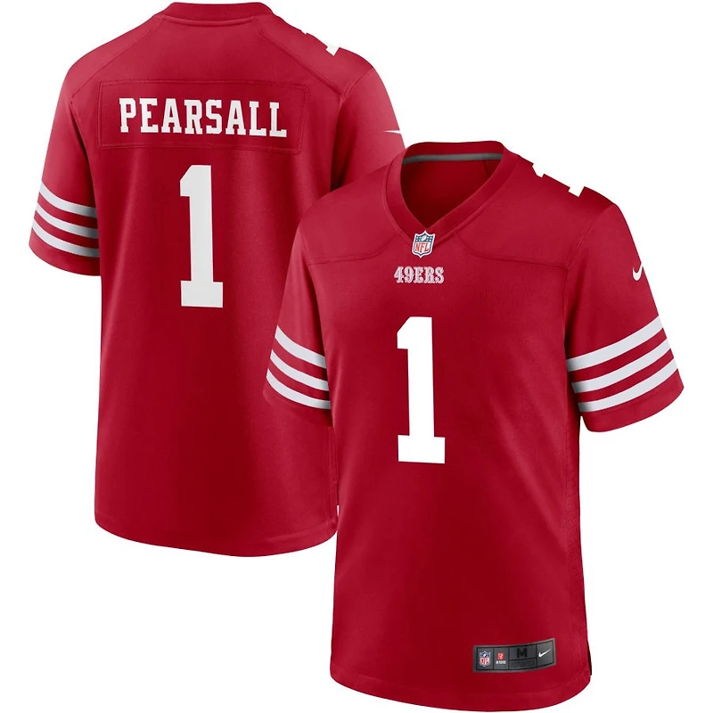 Ricky Pearsall Men's Nike Scarlet San Francisco 49ers Custom Jersey