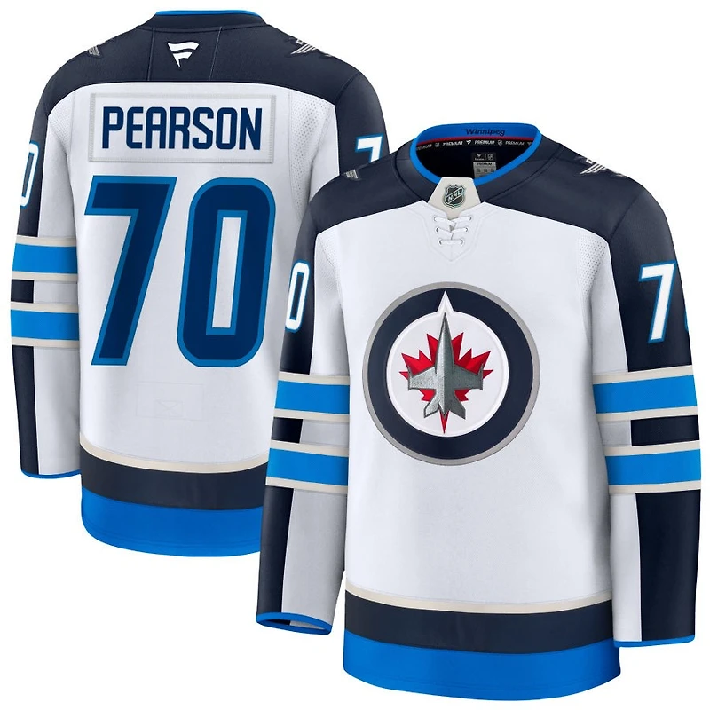 Tanner Pearson Men's Fanatics White Winnipeg Jets Away Premium Custom Jersey
