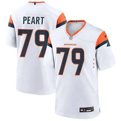 Matt Peart Men's Nike  White Denver Broncos Mile High Collection Custom Game Jersey