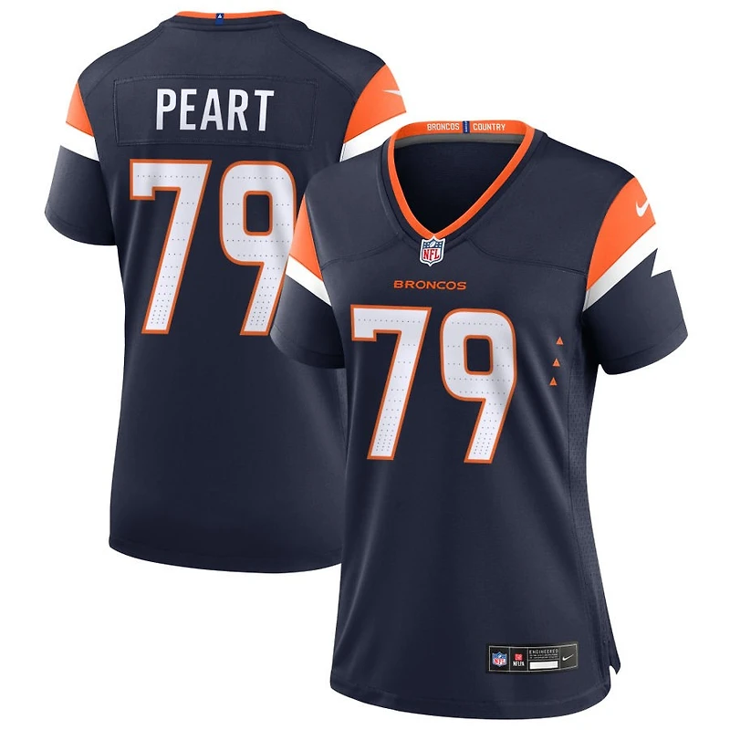 Matt Peart Women's Nike  Navy Denver Broncos Alternate Mile High Collection Custom Game Jersey
