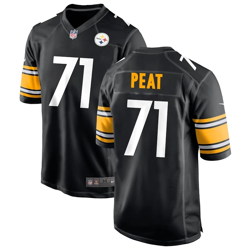 Andrus Peat Men's Nike Black Pittsburgh Steelers Custom Game Jersey