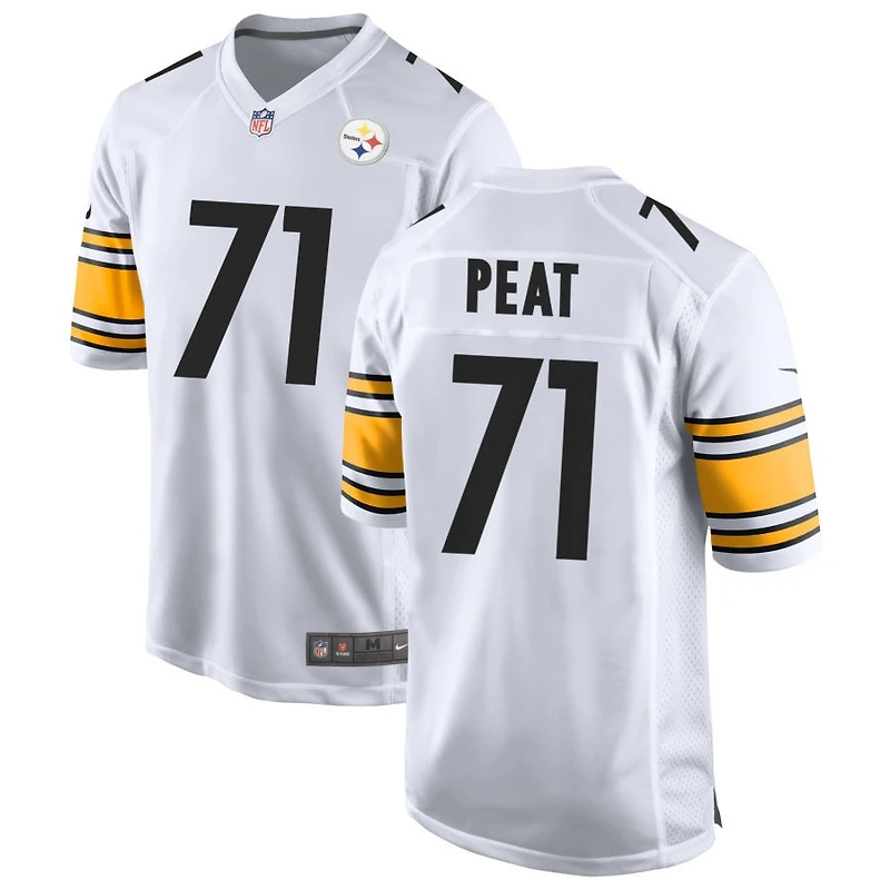 Andrus Peat Men's Nike White Pittsburgh Steelers Game Custom Jersey