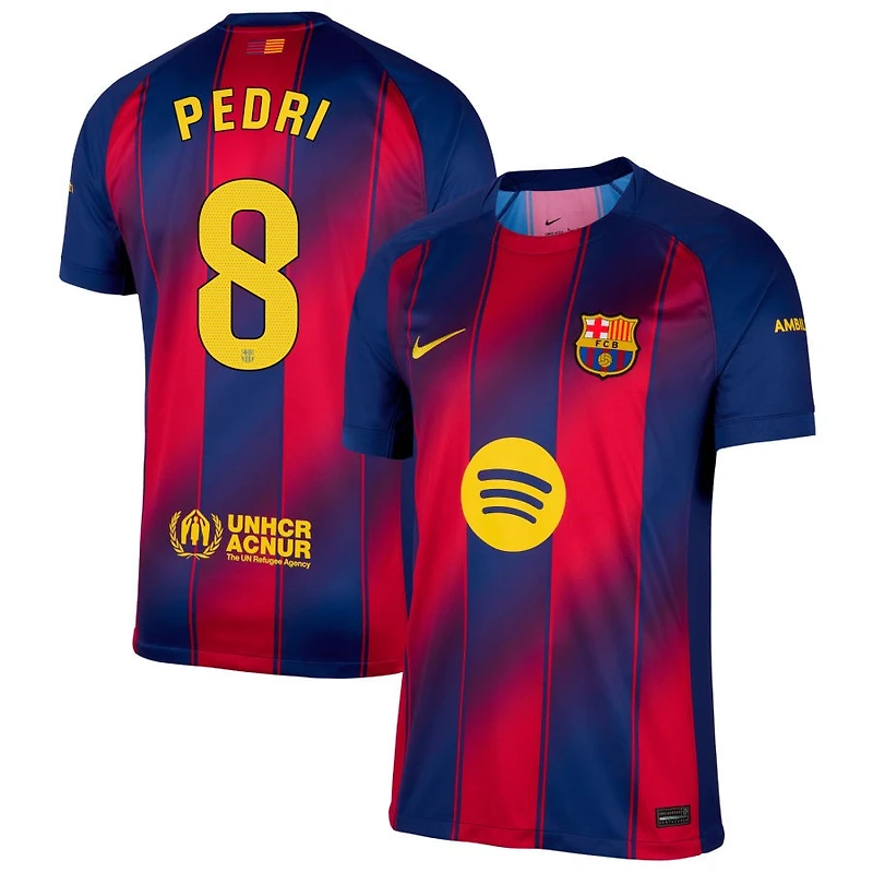 Pedri Pedri Men's Nike  Navy Barcelona 2025/26 Home Replica Custom Jersey
