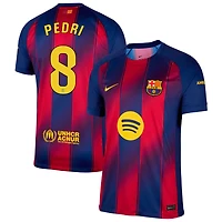 Pedri Pedri Men's Nike  Navy Barcelona 2025/26 Home Replica Custom Jersey