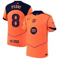 Pedri Pedri Men's Nike  Orange Barcelona 2025/26 Third Authentic Custom Jersey