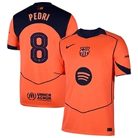 Pedri Pedri Men's Nike  Orange Barcelona 2025/26 Third Replica Jersey