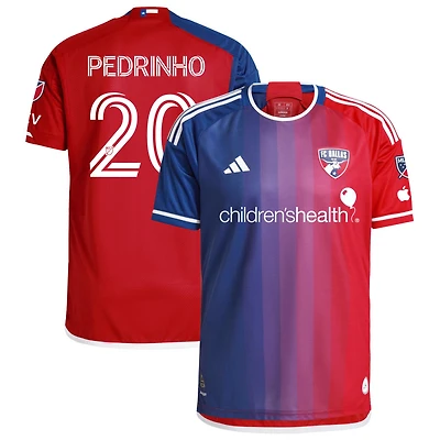 Pedrinho Fonseca Pedrinho Men's adidas  Navy FC Dallas 2024 After Burner Authentic Custom Jersey