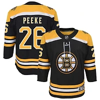 Andrew Peeke Youth Black Boston Bruins Home Custom Premier Jersey
