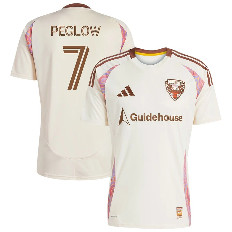 Joao Peglow Men's adidas Natural D.C. United 2025 The Soul Kit Replica Custom Jersey