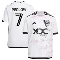 Joao Peglow Youth adidas White D.C. United 2023 The Cherry Blossom Kit Replica Custom Jersey