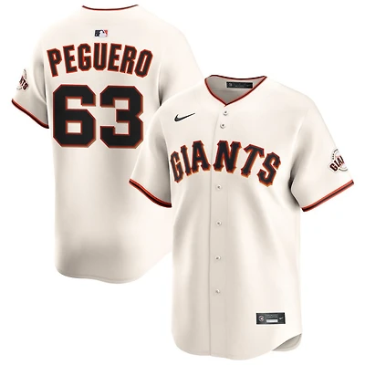 Joel Peguero Men's Nike Cream San Francisco Giants Home Limited Custom Jersey