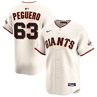 Joel Peguero Men's Nike Cream San Francisco Giants Home Limited Custom Jersey