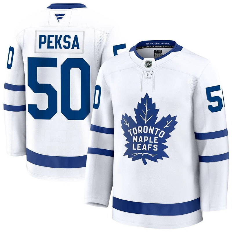 Vyacheslav Peksa Men's Fanatics White Toronto Maple Leafs Away Premium Custom Jersey