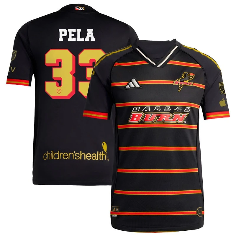 Umberto Pela Men's adidas Black FC Dallas 2025 Third Authentic Custom Jersey