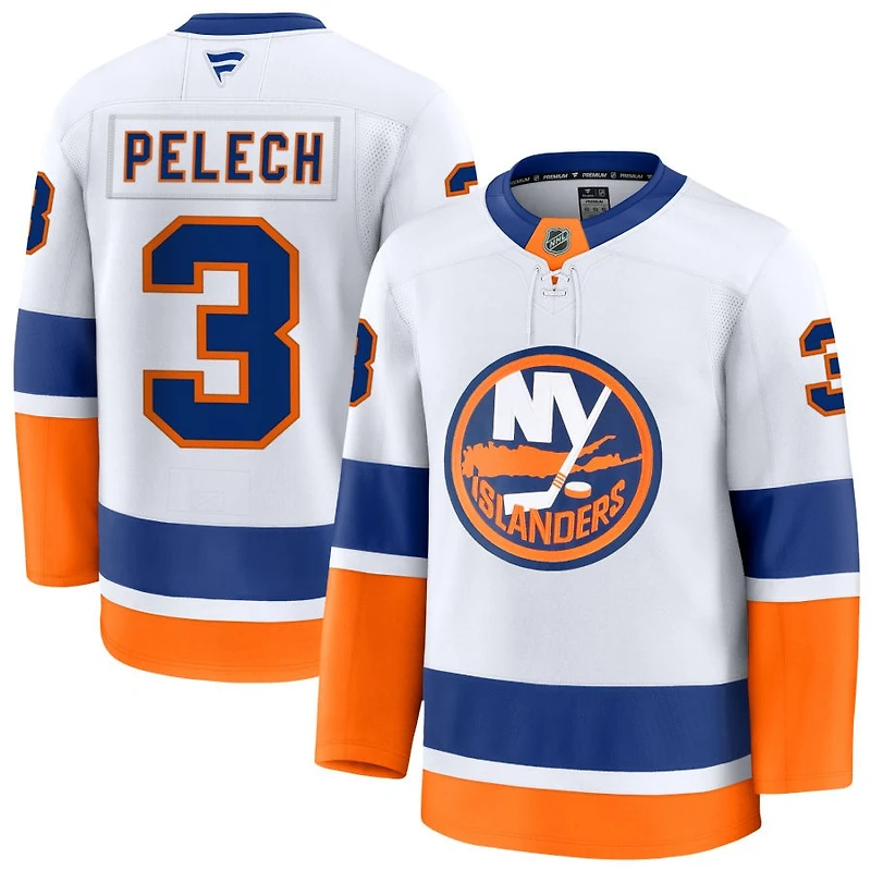 Adam Pelech Men's Fanatics White New York Islanders Away Premium Custom Jersey