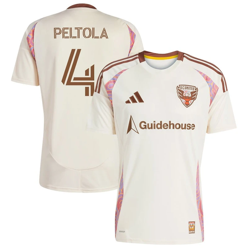 Matti Peltola Men's adidas  Natural D.C. United 2025 The Soul Kit Replica Custom Jersey
