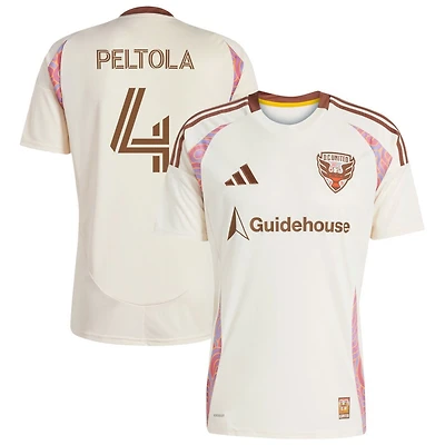 Matti Peltola Men's adidas Natural D.C. United 2025 The Soul Kit Replica Custom Jersey