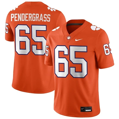 Chapman Pendergrass Men's Nike Orange Clemson Tigers NIL Pick-A-Player Game Jersey