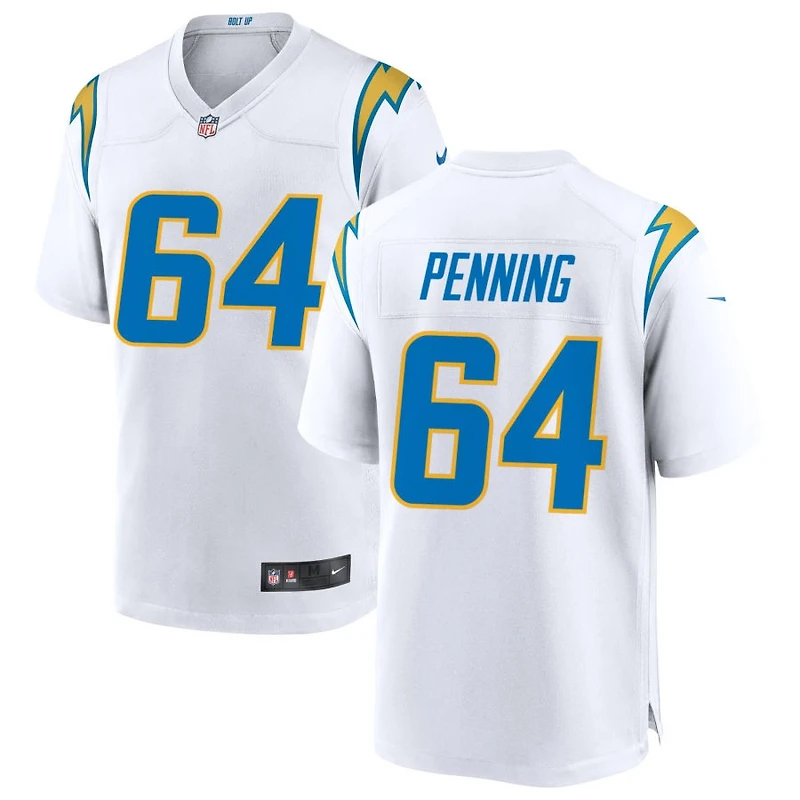 Trevor Penning Men's Nike White Los Angeles Chargers Custom Game Jersey