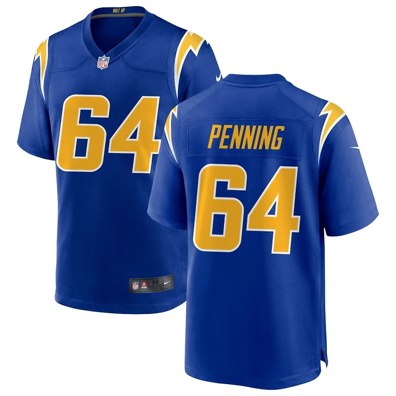 Trevor Penning Men's Nike Royal Los Angeles Chargers Alternate Custom Game Jersey