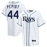 Ryan Pepiot Men's Nike  White Tampa Bay Rays Home Custom Replica Jersey