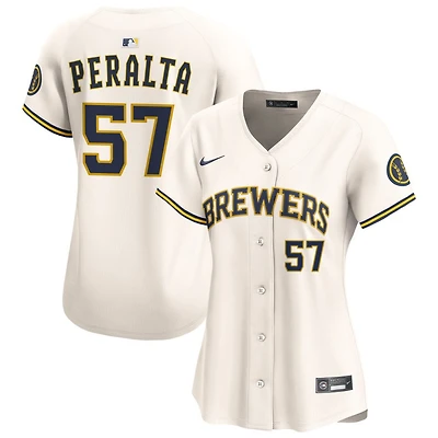 Sammy Peralta Women's Nike Cream Milwaukee Brewers Home Limited Custom Jersey