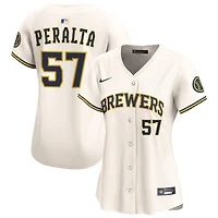 Sammy Peralta Women's Nike  Cream Milwaukee Brewers Home Limited Custom Jersey