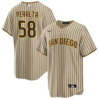 Wandy Peralta Men's Nike Brown San Diego Padres Road Custom Replica Jersey
