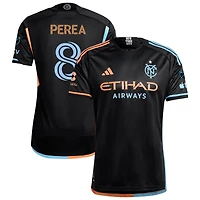 Andres Perea Men's adidas  Black New York City FC 2024 24/7 Kit Authentic Custom Jersey