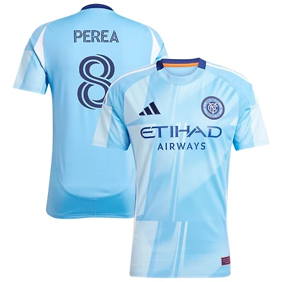 Andres Perea Men's adidas Light Blue New York City FC 2025 The Excelsior Kit Replica Custom Jersey