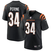 Samaje Perine Men's Nike Black Cincinnati Bengals Game Custom Jersey