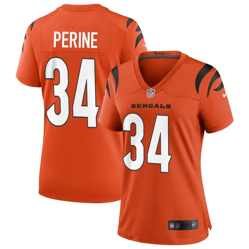 Samaje Perine Women's Nike Orange Cincinnati Bengals Alternate Game Custom Jersey