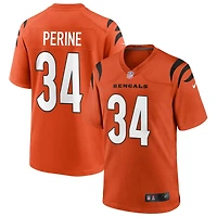 Samaje Perine Youth Nike Orange Cincinnati Bengals Alternate Game Custom Jersey
