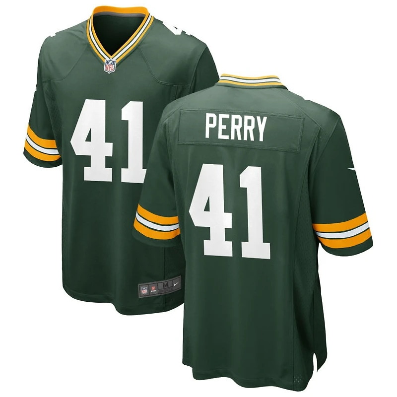 Mark Perry Men's Nike Green Green Bay Packers Custom Game Jersey